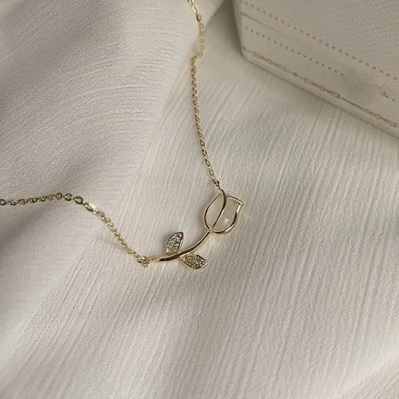 Delicate Tulip Necklace