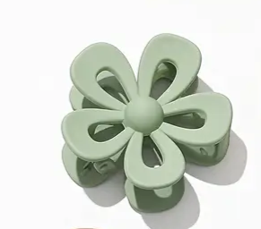 4" Floral Claw Clip