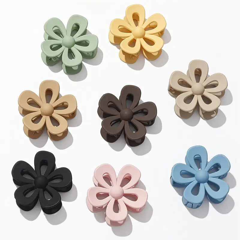 4" Floral Claw Clip