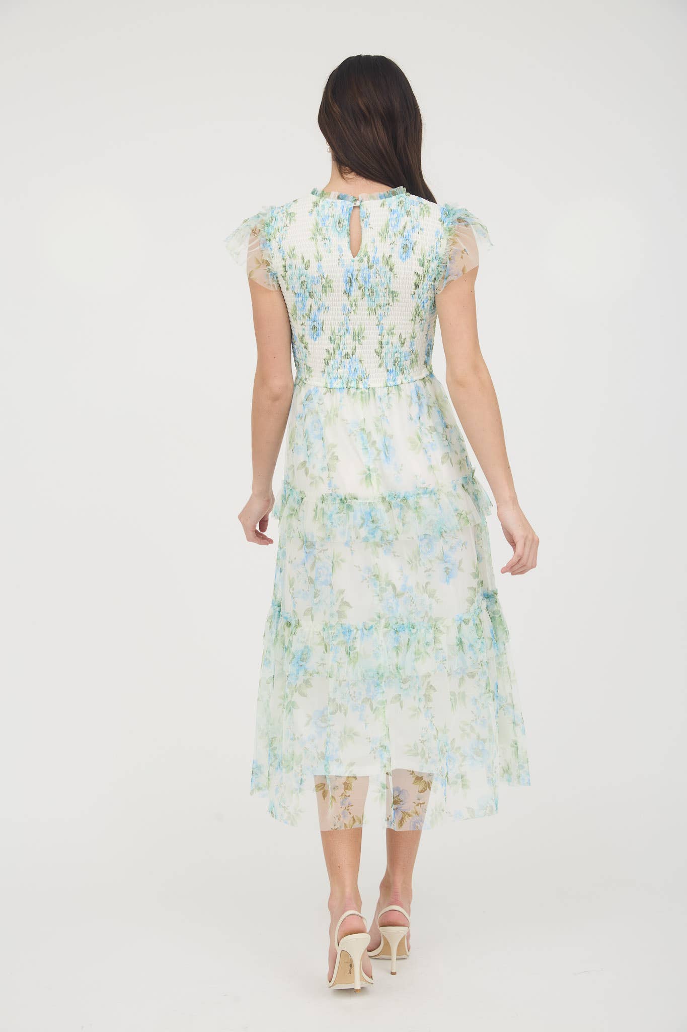 Lucia Floral Smocked Tiered Maxi Dress