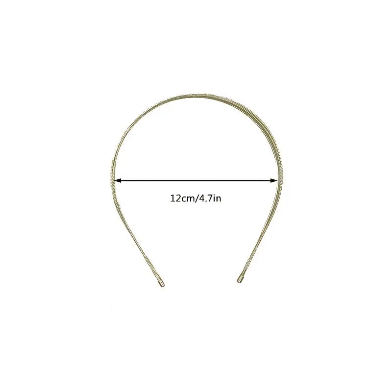 Golden Metal Wide Hair Band