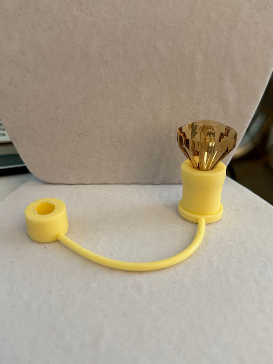 Diamond Silicone Straw Topper