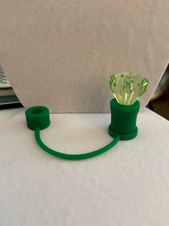 Diamond Silicone Straw Topper