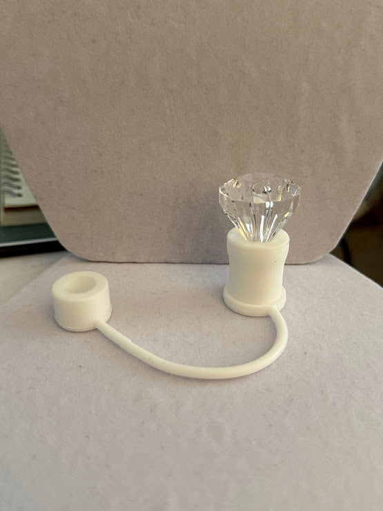 Diamond Silicone Straw Topper