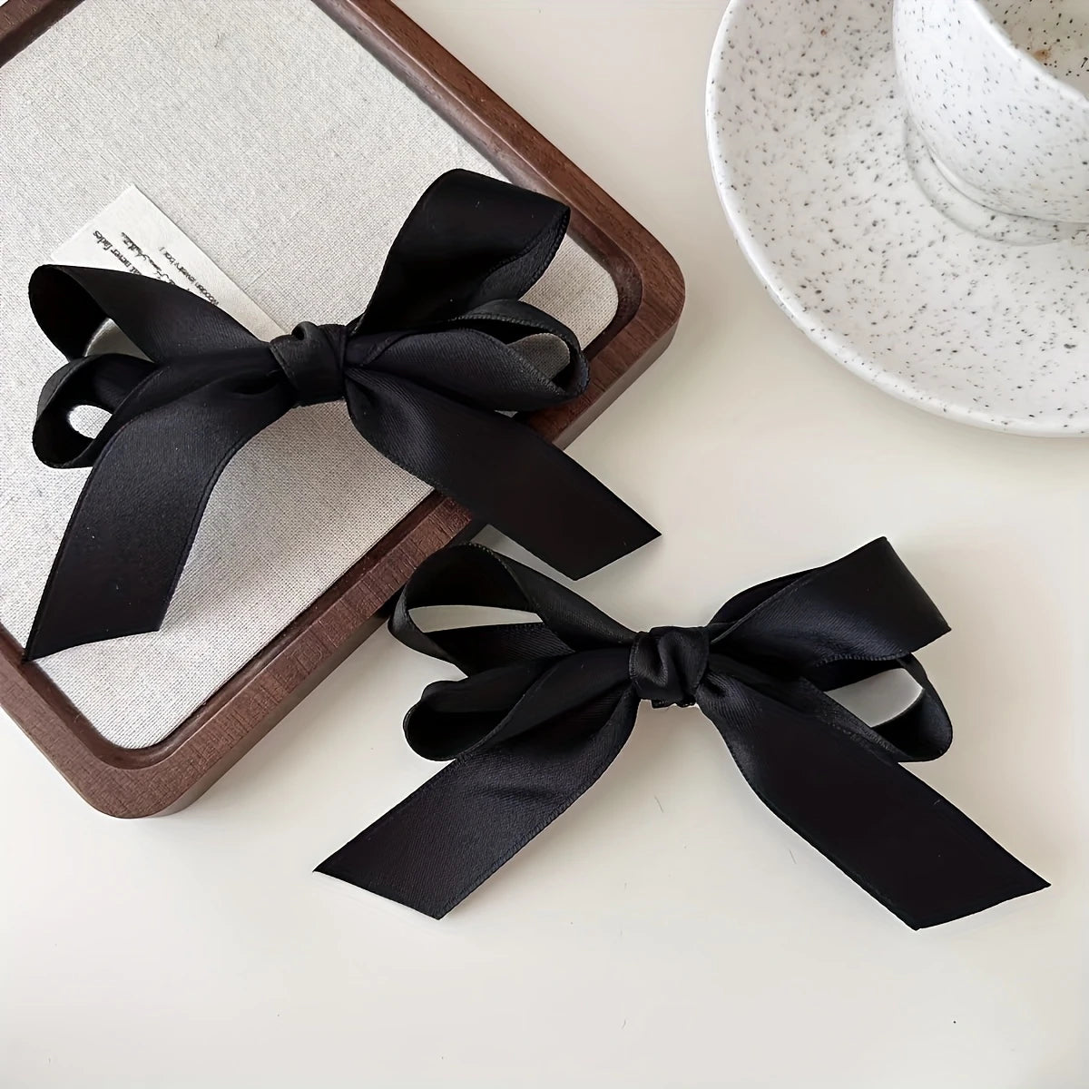 Satin Bow Barrette
