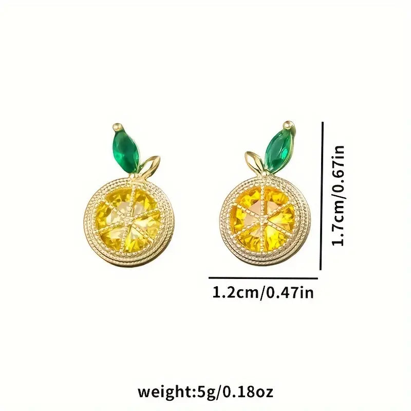 Sweet Lemon Stud Earrings