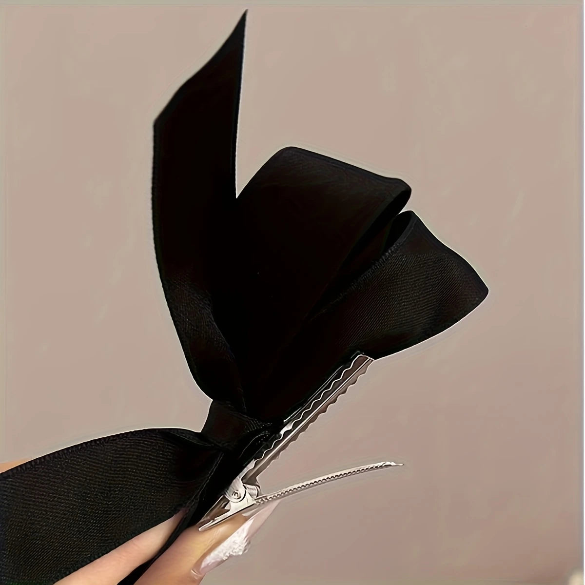 Satin Bow Barrette