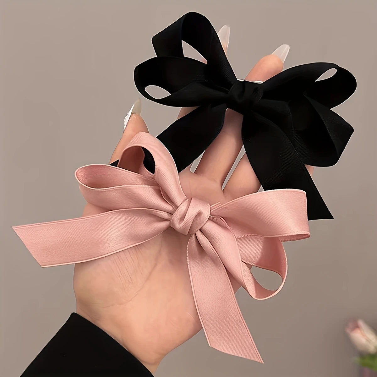 Satin Bow Barrette