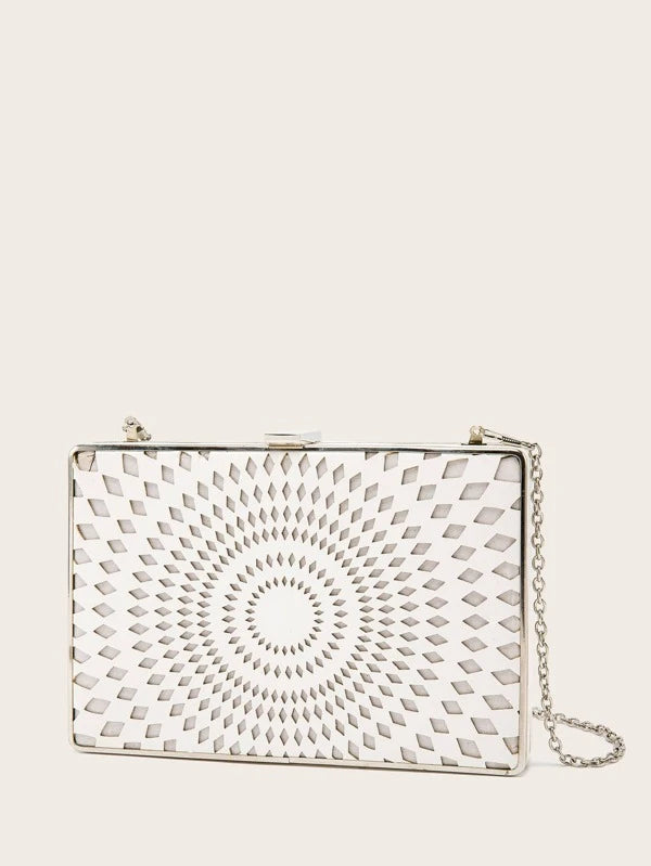 Laser Cut Box Clutch