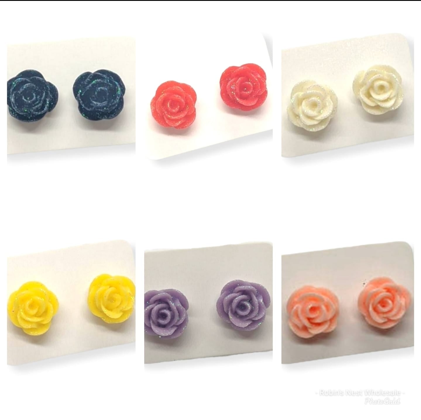 Rose Stud Earrings