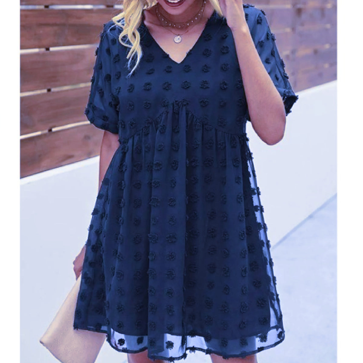 Swiss Dot Baby Doll Dress