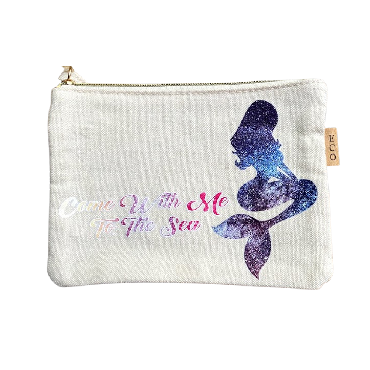 Summer Time Pattern Canvas Pouch