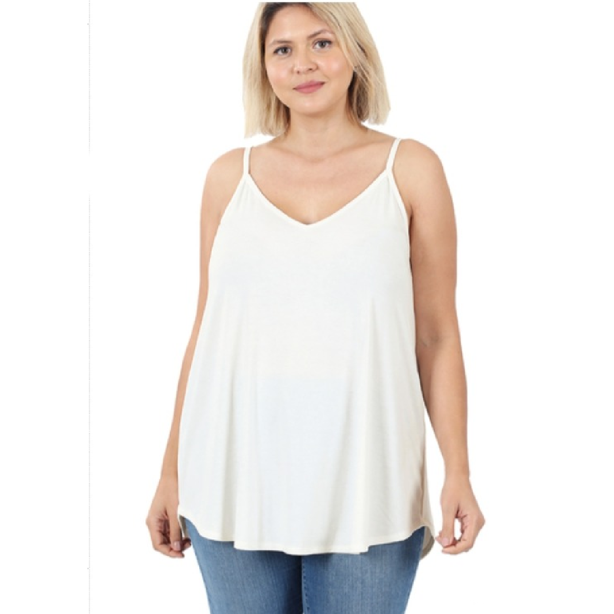Curvy Reversible Spaghetti Strap Tank Top
