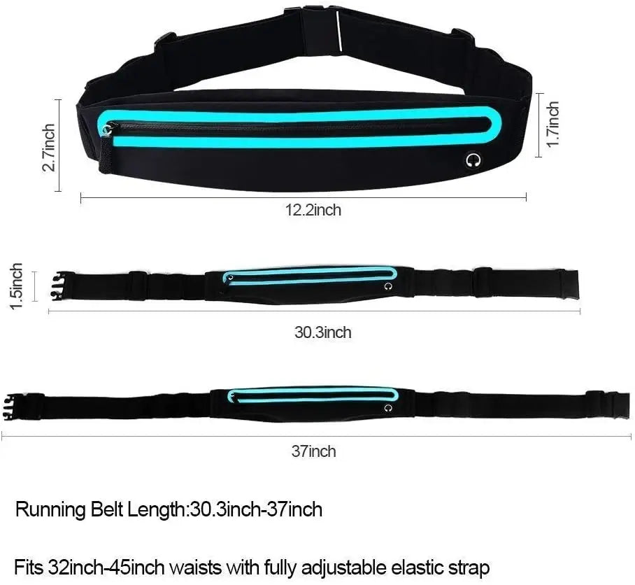 Running Belt With Headphone Opening