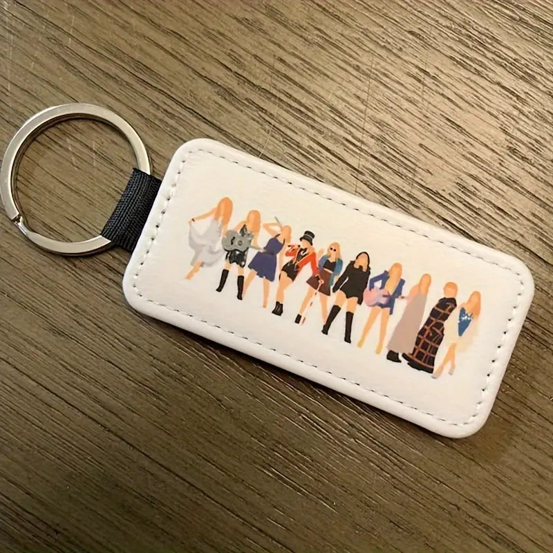 The Eras Tour Keychain PU Leather Keychain