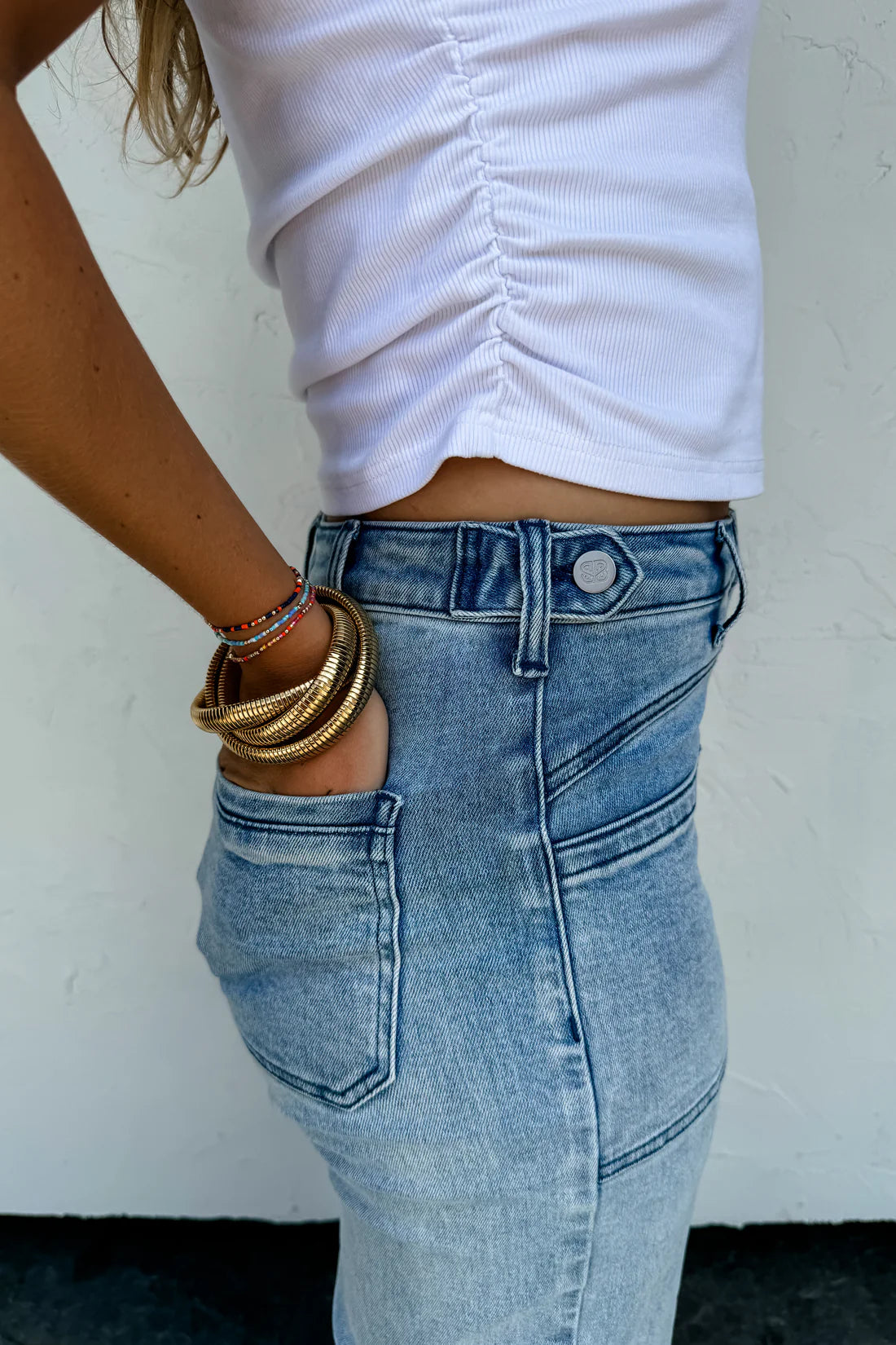 Clover Front Pocket Jeans