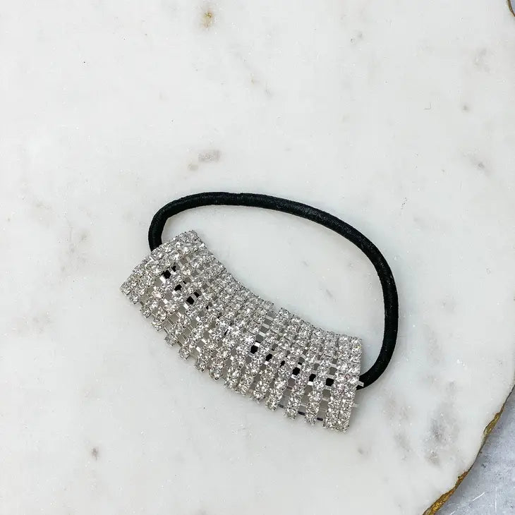 Crystal Embellished Ponytail Holder