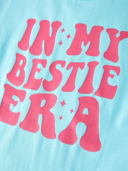 “in My Bestie Era” Girls Short Sleeve Tops