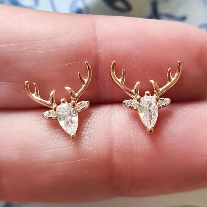 Oh Deer! Antler Christmas Earrings