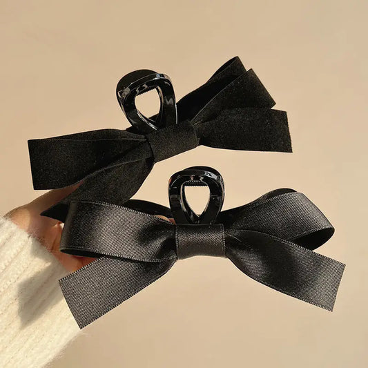 Ribbon Bow Hair Claw Clip