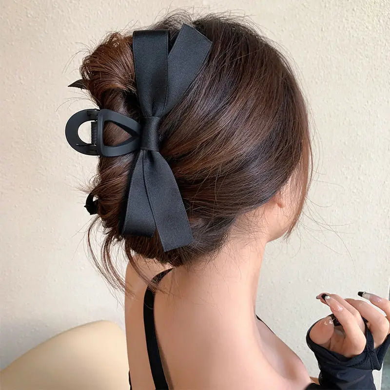 Ribbon Bow Hair Claw Clip