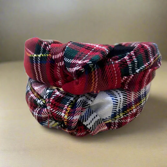 Tartan Plaid Knotted Headband