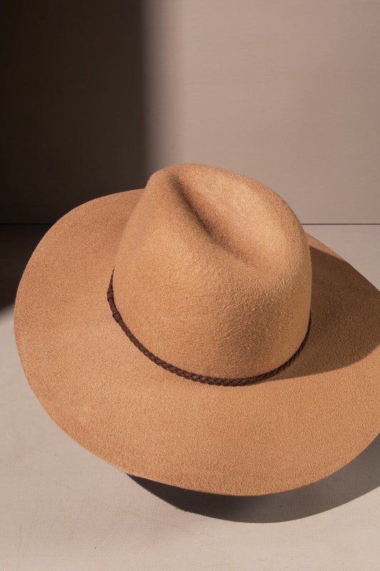 Wool Wide Brim Panama Hat