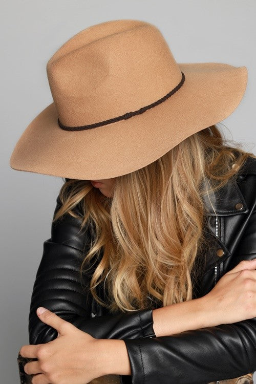 Wool Wide Brim Panama Hat