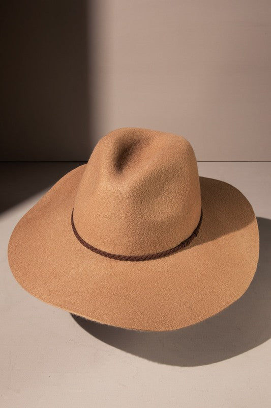 Wool Wide Brim Panama Hat