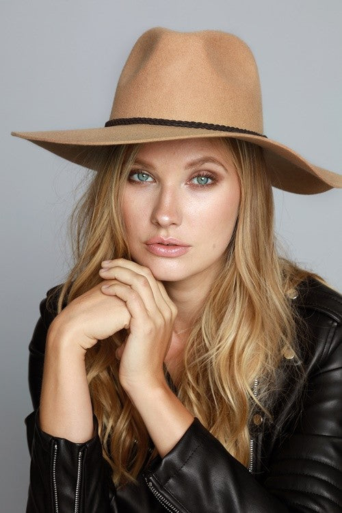 Wool Wide Brim Panama Hat