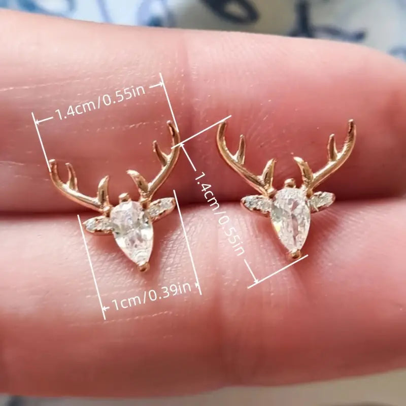 Oh Deer! Antler Christmas Earrings