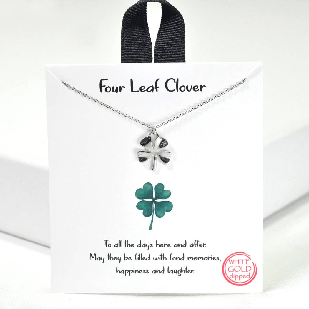 Four Leaf Clover Charm Necklace