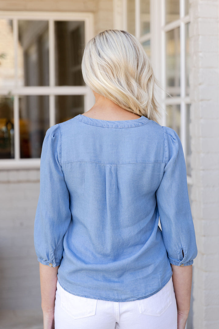 Chambray Pullover