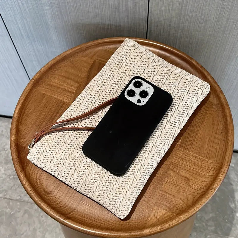 Straw Woven Clutch Bag