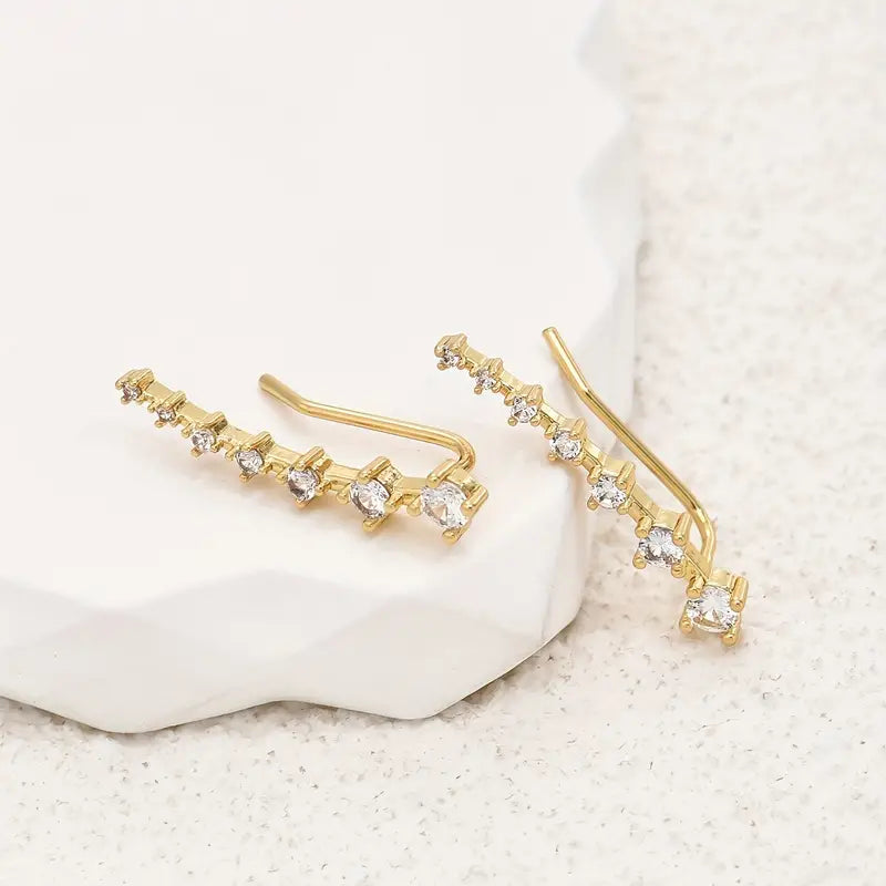 Rhinestone Ear Climbers