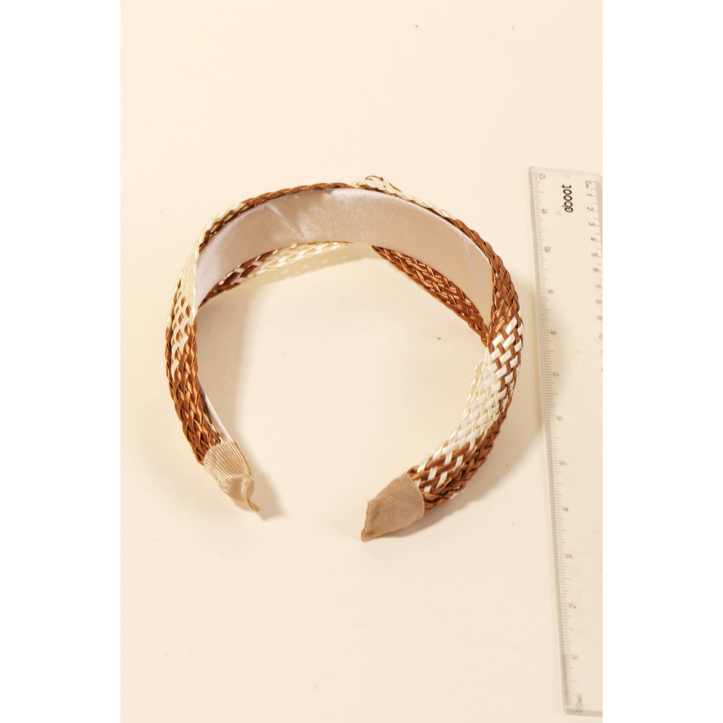 Two Tone Basket Weave Twist Headband