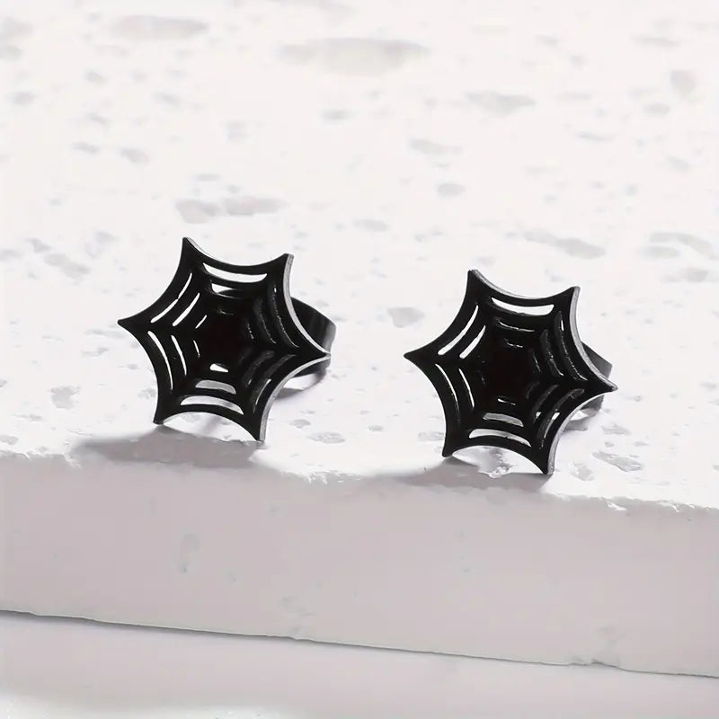 Spider Web Ladies Stud Earrings