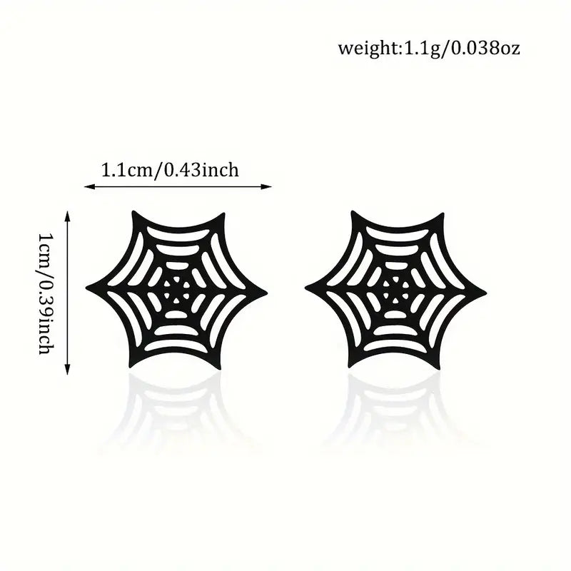 Spider Web Ladies Stud Earrings