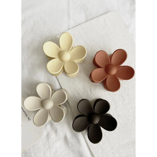 Flower Power 2.5" Hair Clip Neutrals