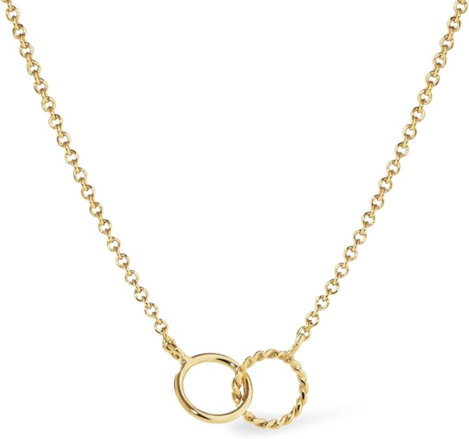 Double Circle Decor Clavicle Chain Women's Necklace