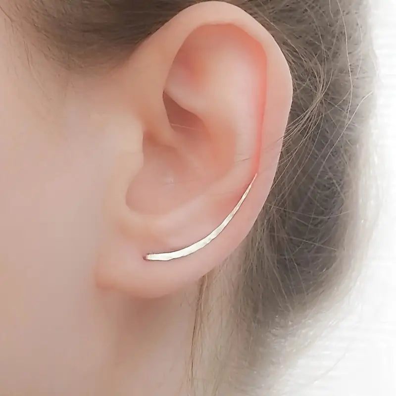 Minimalist Ear Climber Earrings