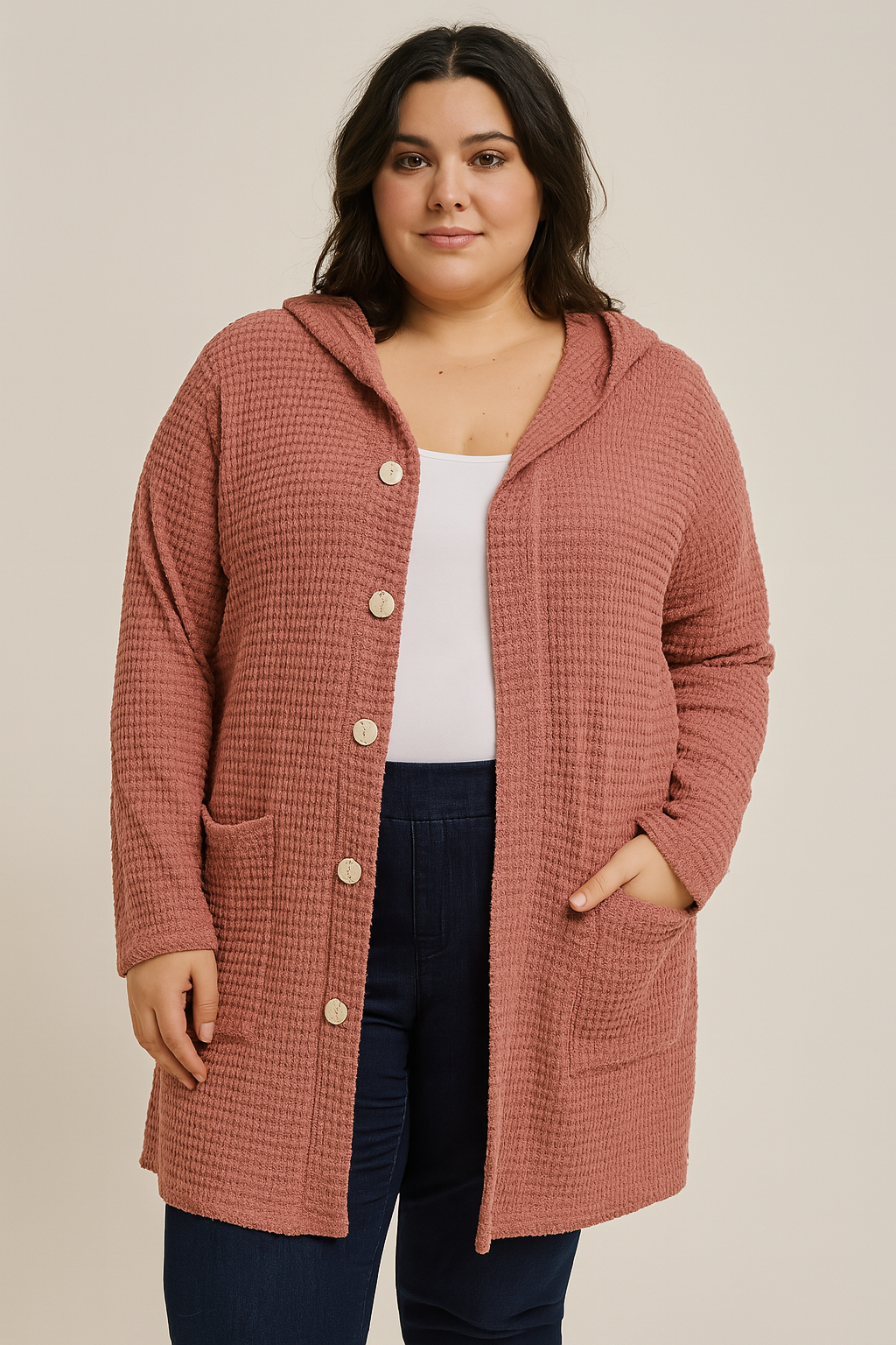 Curvy Avery Boyfriend Cardigan