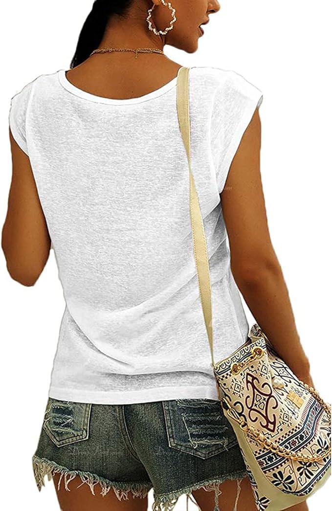 Lightweight V Neck Sleeveless Top