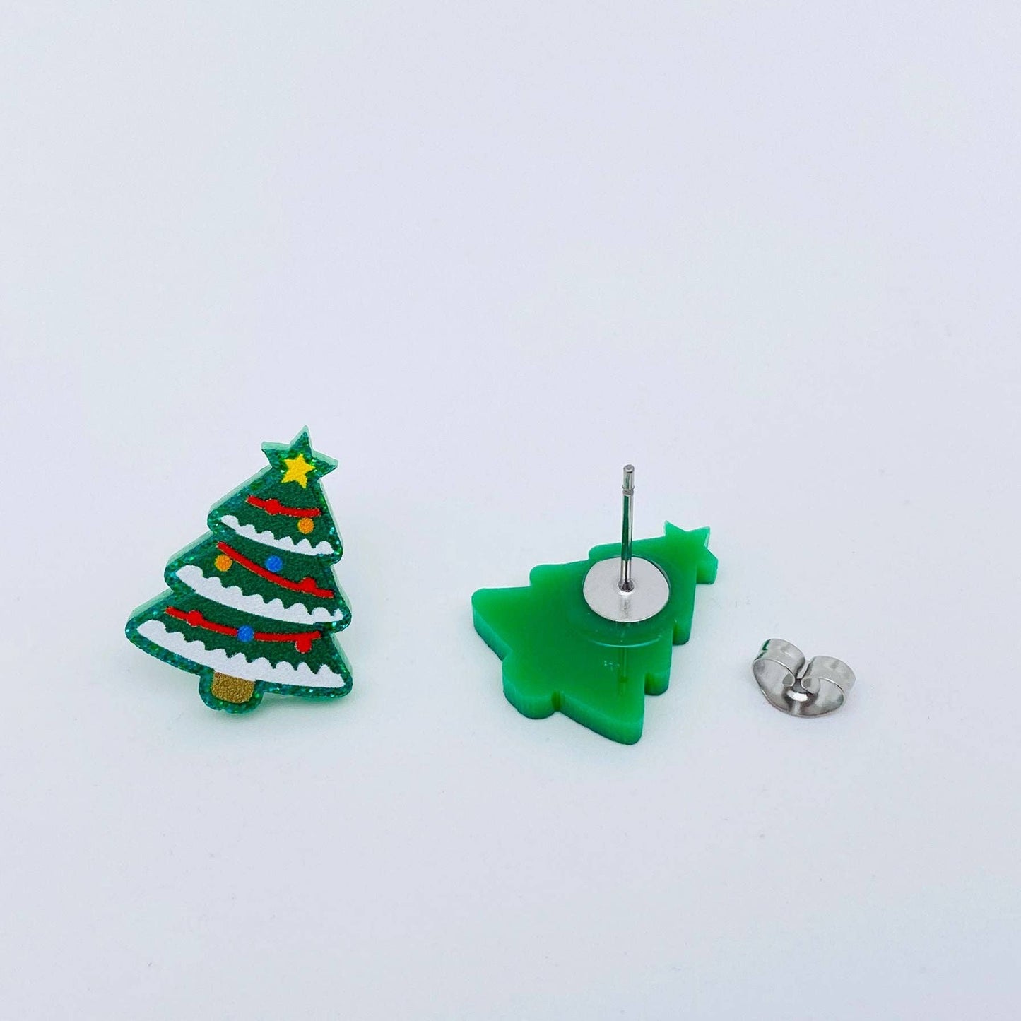 Christmas Gifts Acrylic Green Christmas Tree Ear Studs