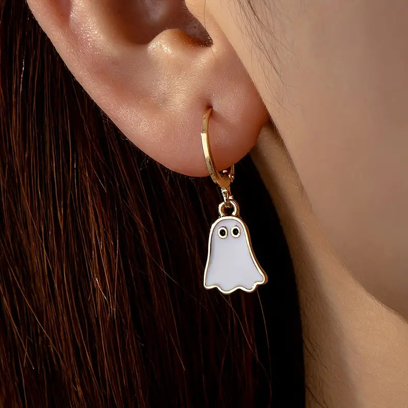 Mini Ghost Dangle Earrings