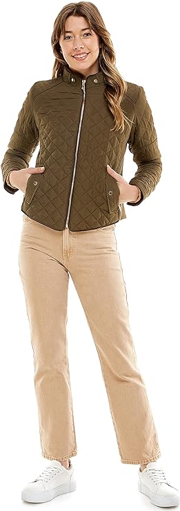 Ultra Lightweight Quilted Padded Zip Up Jacket