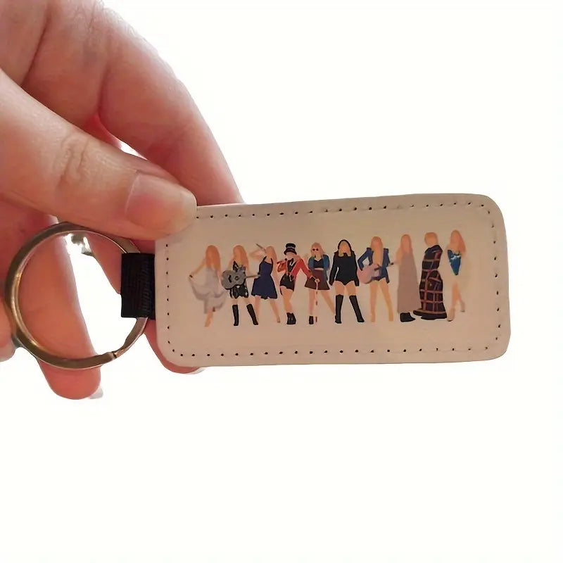 The Eras Tour Keychain PU Leather Keychain