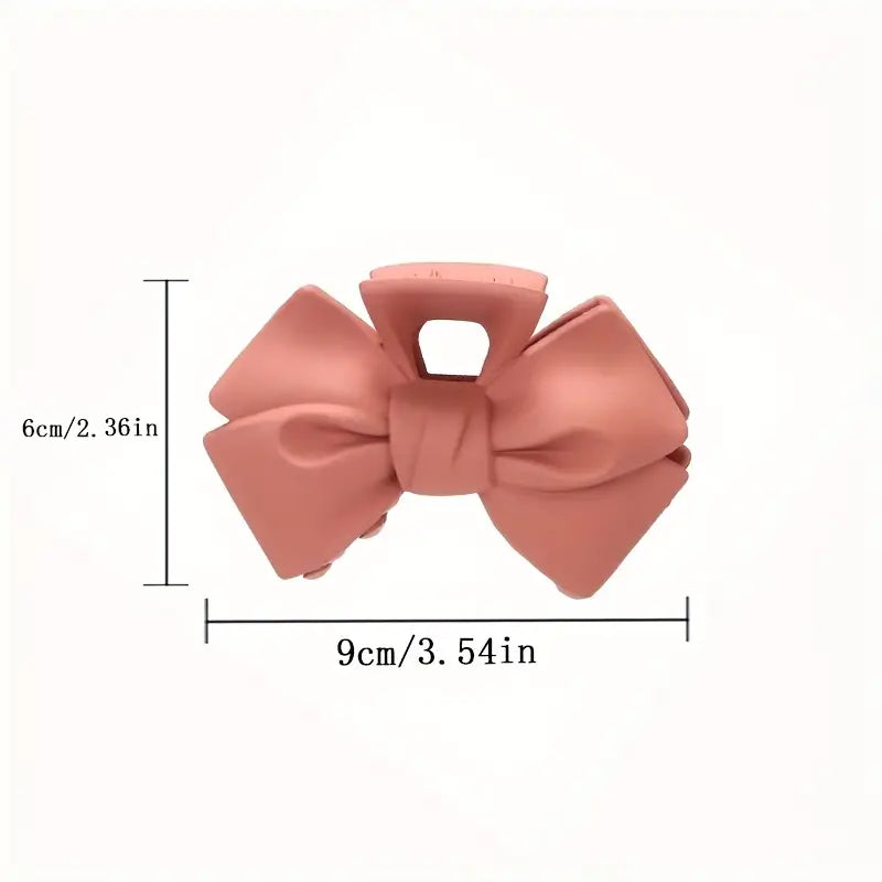 Matte Bow Hair Clip