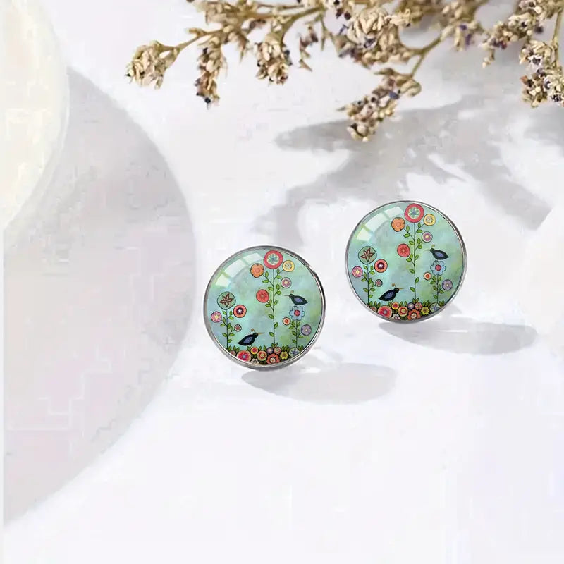 Blossoming Art Stud Earring