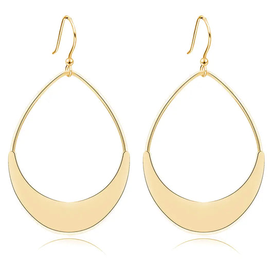 Hollow Teardrop Dangle Earrings